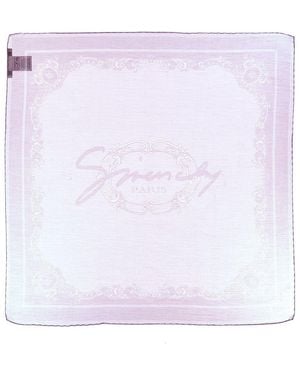 Givenchy Small Quare Cotton Scarf - Purple