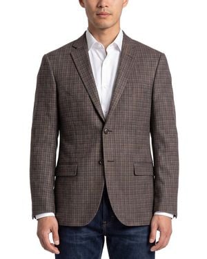 Corneliani Cc Collection Linen & Wool-Blend Blazer - Brown