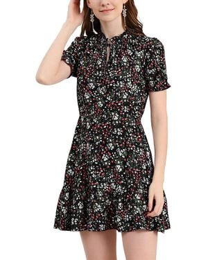 AMINA GLAM Mini Dress - Black