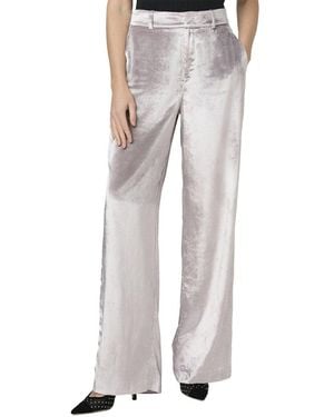 PAIGE Chateau Wide Leg Trouser Jean - Gray