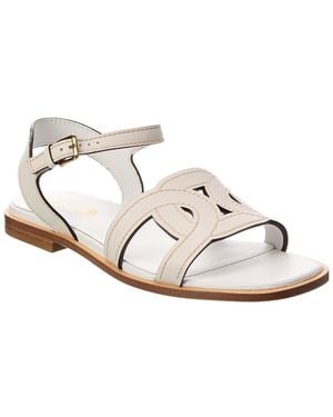 Tod's Leather Sandal - White