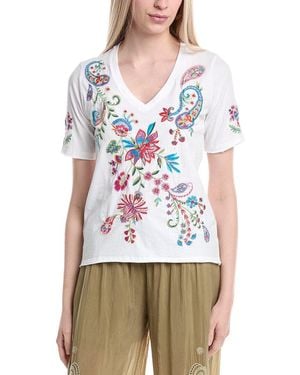Johnny Was Karime T-Shirt - White