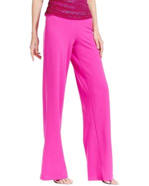 EMILY SHALANT Stretch Crepe Wide Leg Pant - Pink