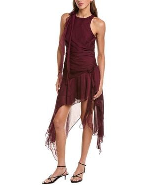 Bardot Ivana High-Low Mini Dress - Red