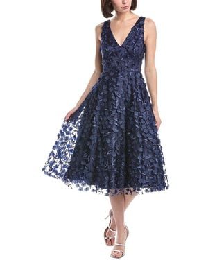 Eliza J Sleeveless Embellished Mini Dress - Blue
