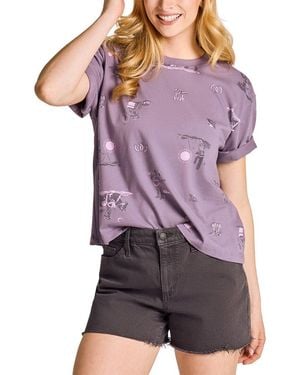 Life Is Good. Crusher Boxy T-Shirt - Purple