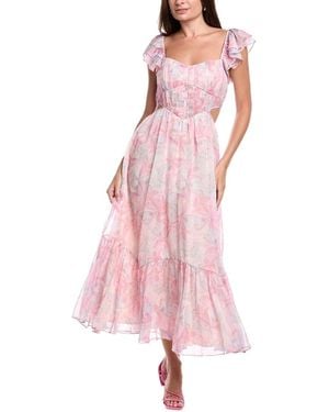 Fate Cutout Maxi Dress - Pink