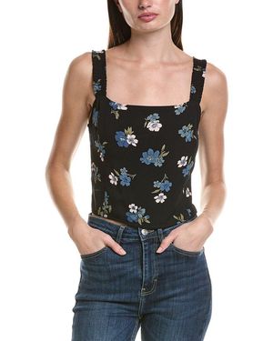 Saltwater Luxe Floral Tank Top - Black