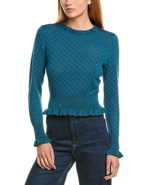 Laundry by Shelli Segal Ruffle Jumper - Blue