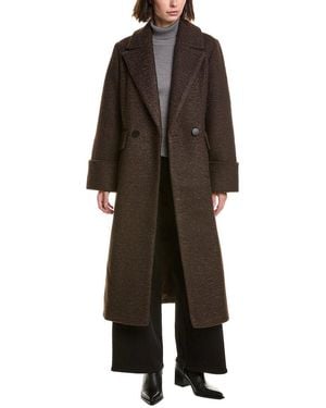 NVLT Retro Wave Boucle Coat - Brown