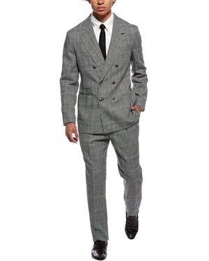 Brunello Cucinelli 2Pc Linen-Blend Suit - Grey