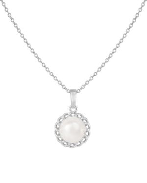 Splendid 7-7.5Mm Pearl Dangle Set - White