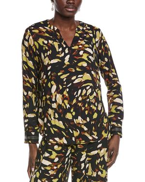 Joseph Ribkoff Rhinestone Blouse - Black