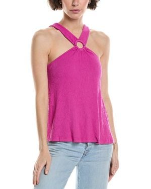 Michael Stars Imani Halter Top - Pink