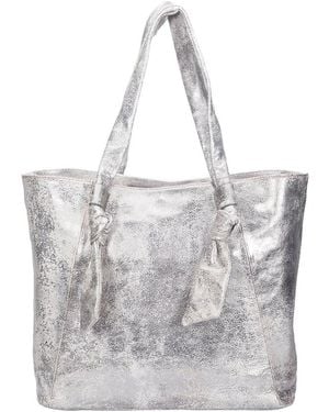 Frye Nora Leather Tote - Grey