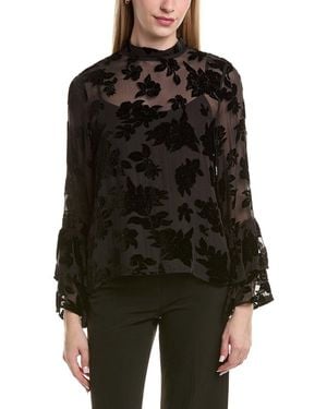 FLORA BEA NYC Coza Silk-Blend Top - Black