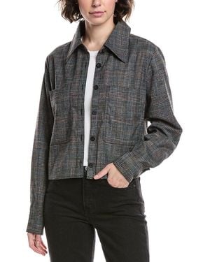 Cabi Blueprint Shacket - Grey