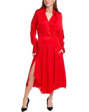 Equipment Joy Midi Dress - Red