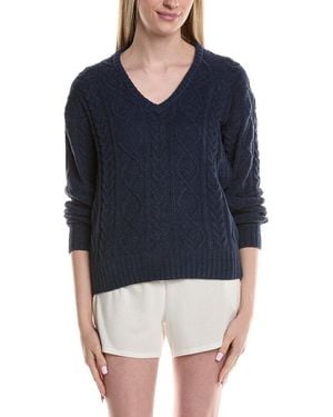 Pj Salvage Cheni Cable Knit Top - Blue