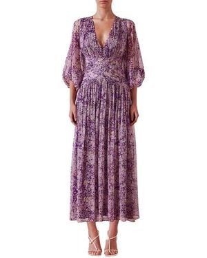 Emma way Midi Dress - Purple