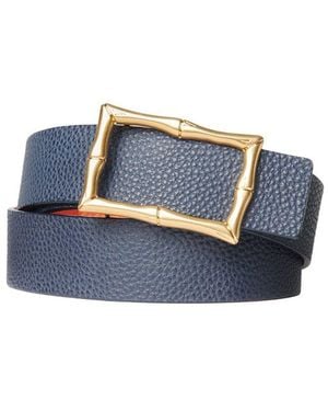 J.McLaughlin Lina Leather Belt - Blue