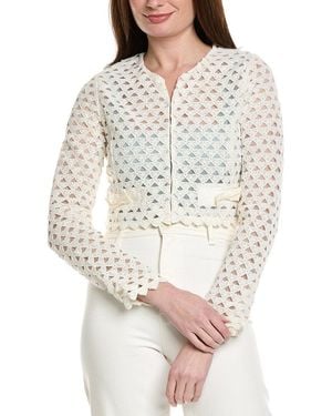 LoveShackFancy Alaya Jacket - White