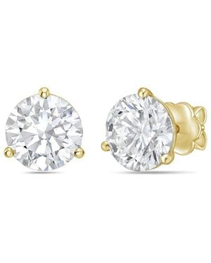 Diana M. Jewels Diana M. 14K 15.00 Ct. Tw. Lab-Grown Diamond Stud Earrings - Metallic