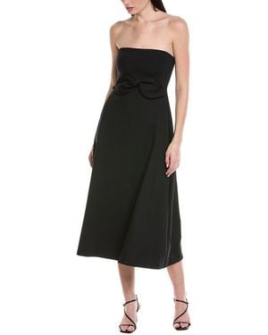 Susana Monaco Strapless Bow Midi Dress - Black