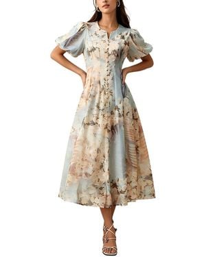 COLON DIANA Midi Dress - Natural