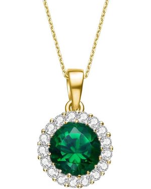 Genevive Jewelry Silver Pendant Necklace - Metallic