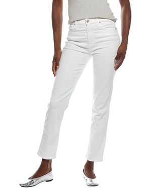 Madewell High-Rise Stovepipe Jean - White