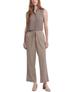 NYDJ Relaxed Saddlewood Linen-Blend Pant Jean - Multicolor