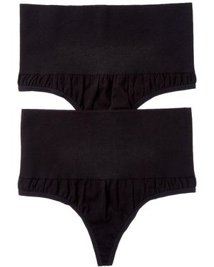 Yummie 2Pk Alex Shaping Thong - Black