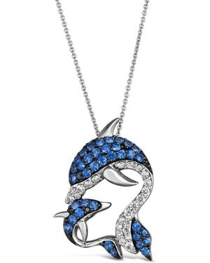 Le Vian Resort Collection 14k 1.28 Ct. Tw. Diamond & Sapphire Pendant - Blue