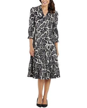 Jude Connally Maggie Tiered Midi Dress - Black