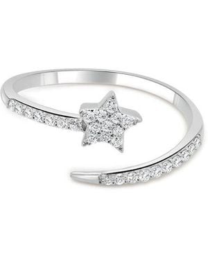Sabrina Designs 14K 0.19 Ct. Tw. Diamond Wrap Star Ring - White