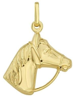 Italian Gold 14K Charm Pendant - Metallic