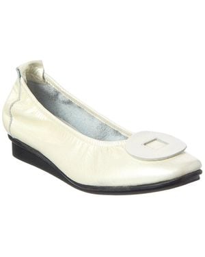 Arche Ninaya Leather Flat - White