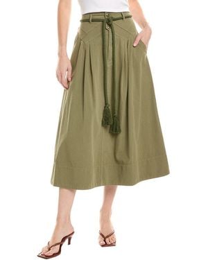 The Great The Field Midi Skirt - Green