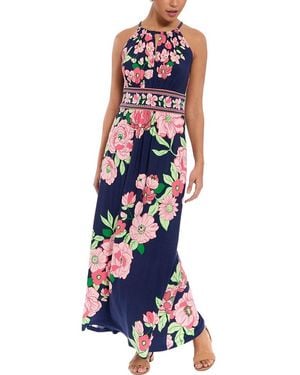 London Times Maxi Dress - Blue