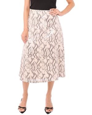 Vince Camuto A-Line Midi Skirt - Pink