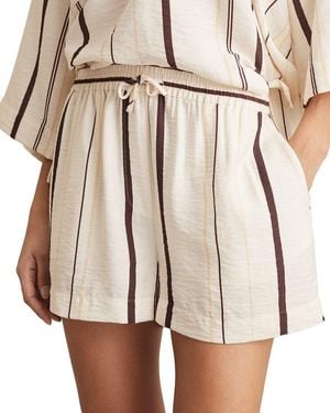 Reiss Carlotta Stripe Print Short - Natural