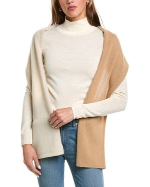 Portolano Lightweight Cashmere Wrap - White