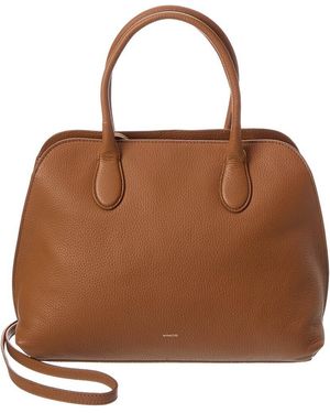 Vince Donna Medium Leather Satchel - Brown