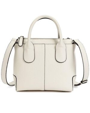Tiffany & Fred Paris Smooth Leather Shoulder Hobo Bag - White