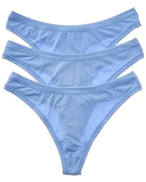 B.tempt'd Set Of 3 Future Foundation Thong - Blue