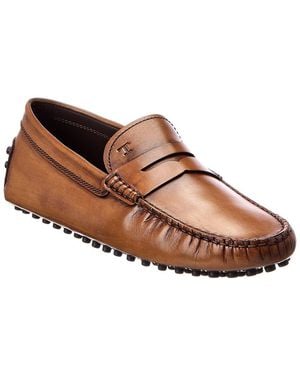 Tod's Leather Driver - Brown