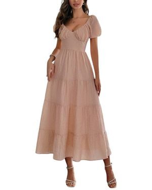 Adelin May Mini Dress - Brown