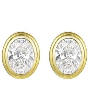 Kai Fine Jewelry 14K 4.00 Ct. Tw. Lab-Grown Diamond Stud Earrings - Blue
