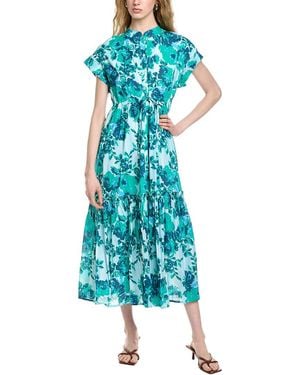 Ro's Garden Mumi Midi Dress - Blue